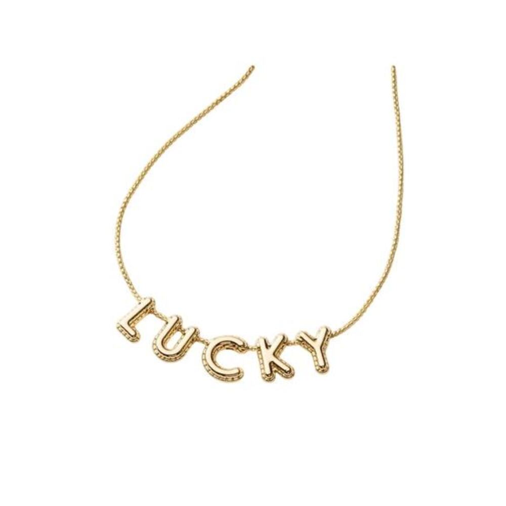 Kate Spade New York X Target LUCKY Bubble Necklace Gold Tone NEW‎
